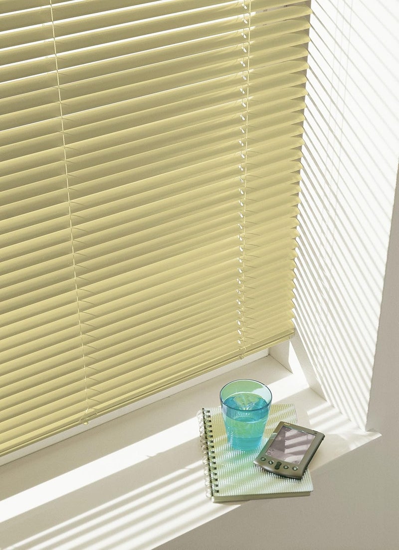Gardinia Aluminium Venetian Blind, Privacy Screen, Sun Protection, Glare Protection, Wall and Ceiling Mounting, Aluminium Venetian Blind, Beige, 40 x 175 cm (W x H) - Image 3