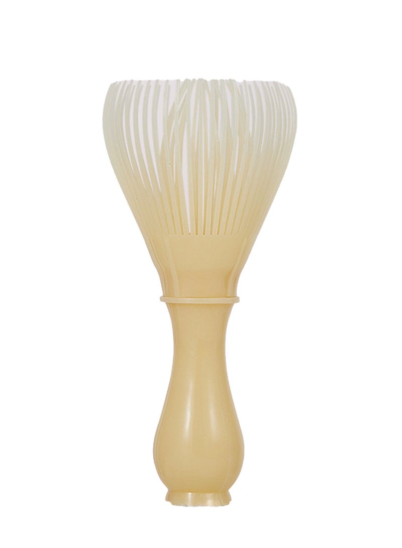 الراتنج ماتشا جلد Chasen فرشاة أدوات ماتشا مسحوق الشاي الأخضر مسحوق إعادة الاستخدام جلد إعداد اليابانية ماتشا الشاي (البيج) - Image 5