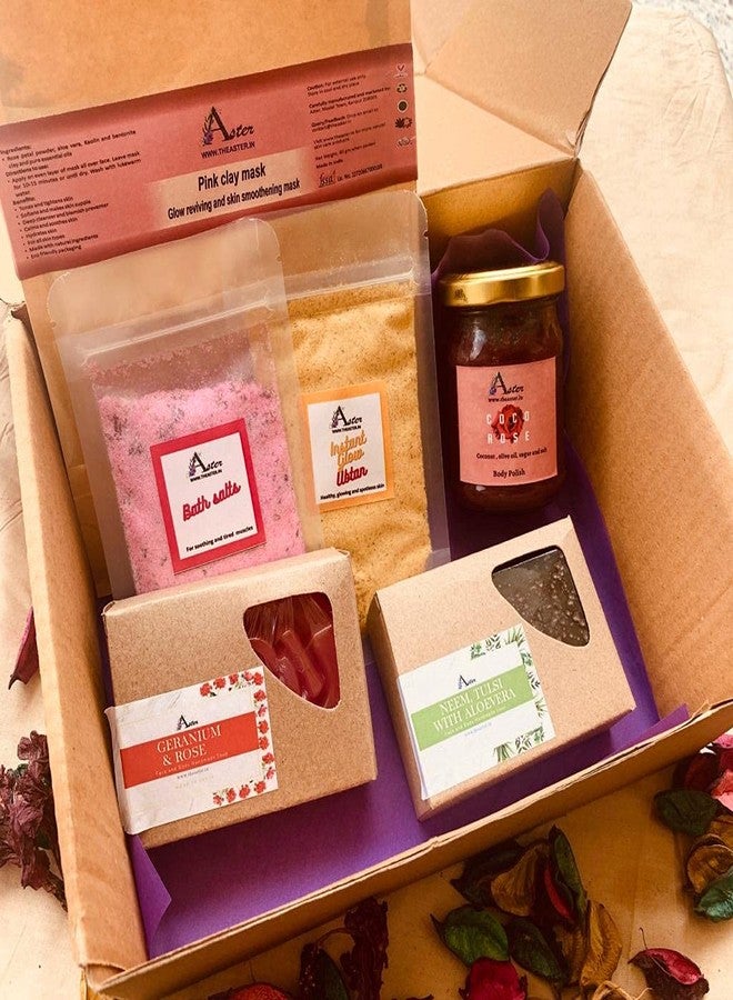 Aster handmade Pamper hamper, Natural products, Handmade, Gift hamper, Face and Body care - Image 2
