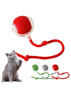 Chewie Viral Rolling Ball Dog Toy, Self Rolling Dog Ball Interactive Cat Toys, Chewie Smart Automatic Rolling Pet Ball for Large Small Dogs Motion Activated (Red)