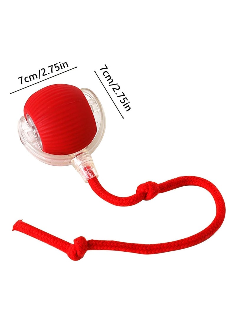 Generic - Chewie Viral Rolling Ball Dog Toy, Self Rolling Dog Ball Interactive Cat Toys, Chewie Smart Automatic Rolling Pet Ball for Large Small Dogs Motion Activated (Red) - Image 1