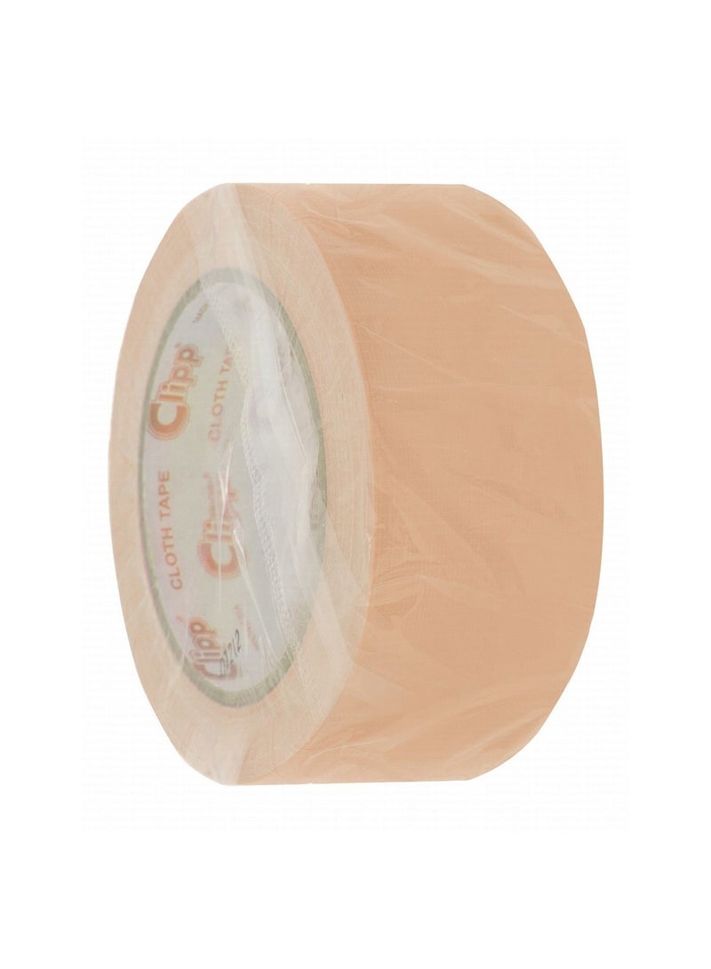 CLIPP 2 Inch Wide Cloth Duct Tape 25 Meter Length Beige