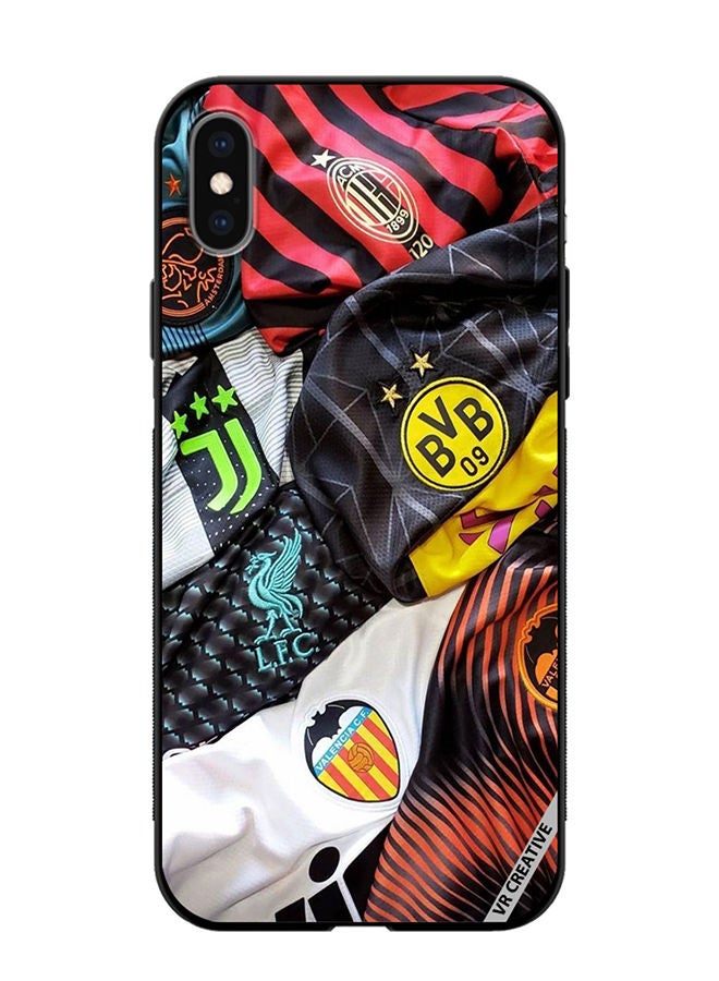 VR CREATIVE Protective Case Cover For Apple iPhone XS Max Fabric Design Multicolour - Image 1