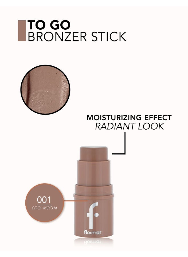 flormar To Go Bronzer Stick Cool Mocha 001 - Image 5