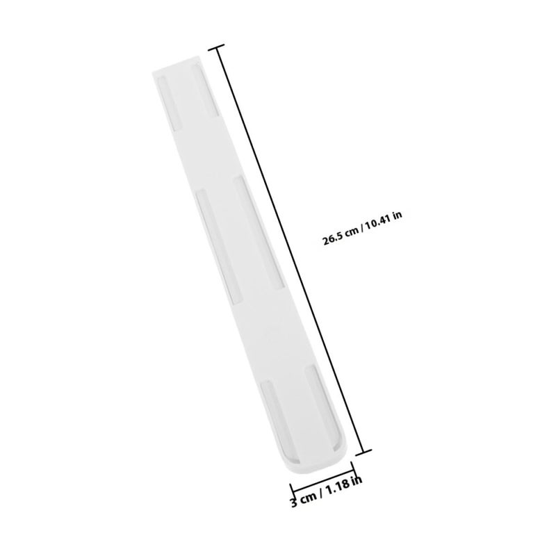 Full Extension White Plastic Drawer Slide Rails 4pcs Side Mount for Kitchen Cabinet Storage - Image 3