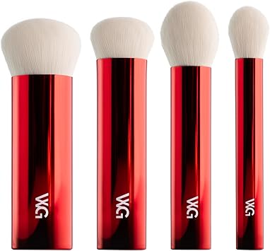 Wayne Goss Holiday Collection Makeup Brush Set of 4 Compact Handle Synthetic Brushes in Gift Box - Image 1