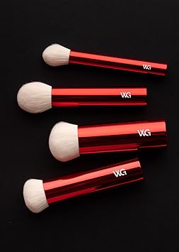 Wayne Goss Holiday Collection Makeup Brush Set of 4 Compact Handle Synthetic Brushes in Gift Box - Image 5