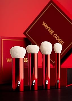 Wayne Goss Holiday Collection Makeup Brush Set of 4 Compact Handle Synthetic Brushes in Gift Box - Image 3