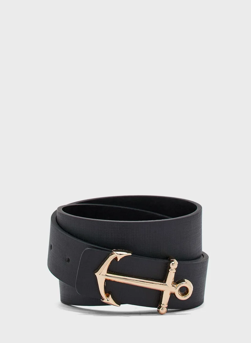Robert Wood Anchor Buckle Casual Belt