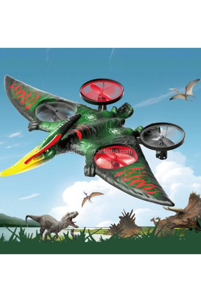 Tradeo Remote Control Airplane Toy for Kids & Adults with 360° Stunts, One-Key Take Off, LED Lights, USB Charging. Tumbling Stunt Simulation Pterodactyl Remote Control Airplane with Lights Gifts for Boys - Image 4
