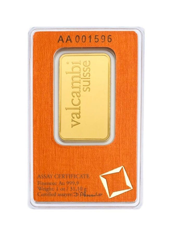 valcambi - Valcambi Suisse 1 Ounce Gold Bar 24KT - FKJGBR24K2178 - Image 1