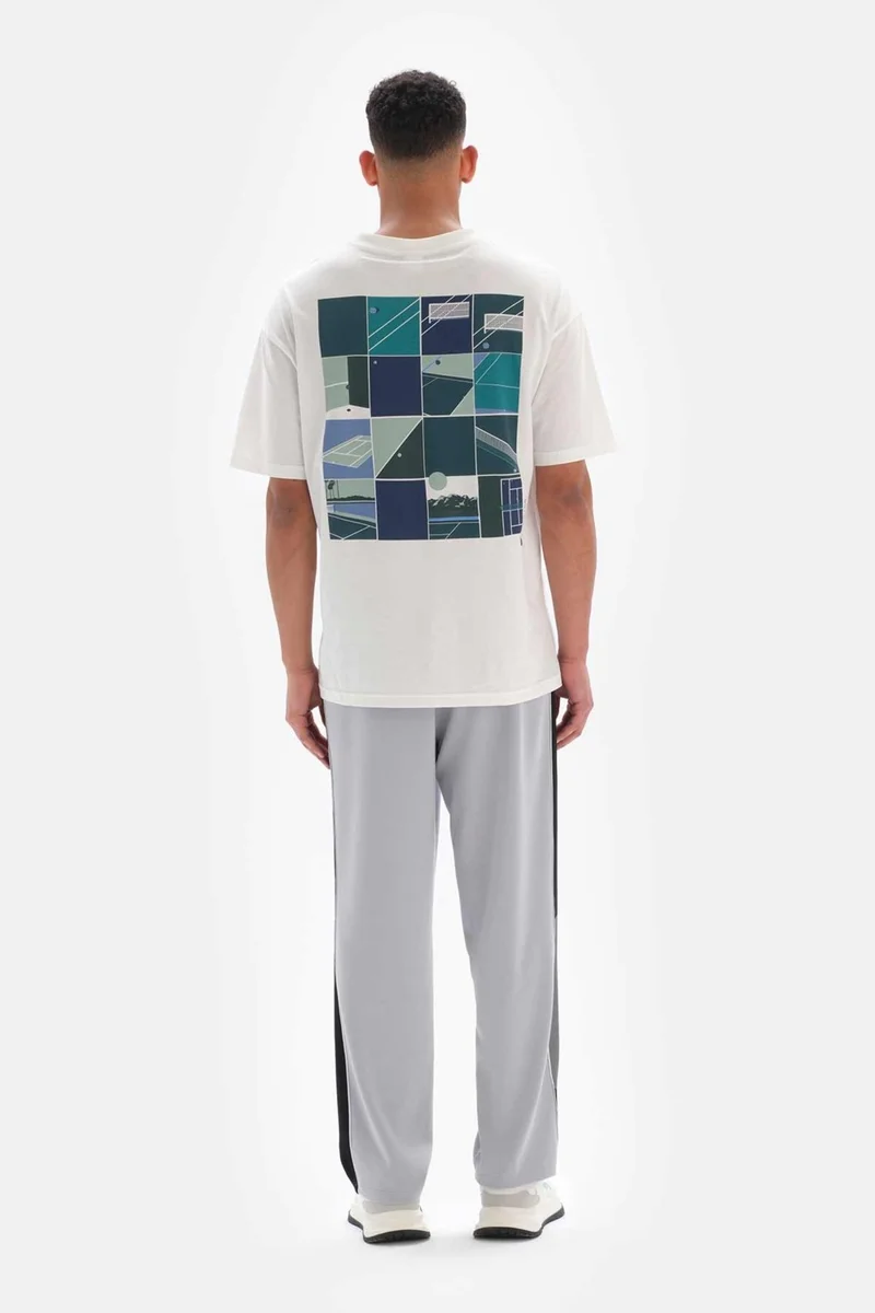 داجي Light Gray Men's Sweatpants Cupro