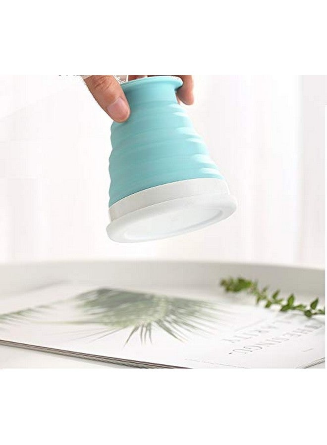 P-PLUS INTERNATIONAL Collapsible Cup, Rocontrip Silicone Travel Mug Leak Proof Coffee Folded Cup Gift Mug 200 mL100% Food Grade BPA Free for Outdoor Camping Hiking(Black) - Image 2