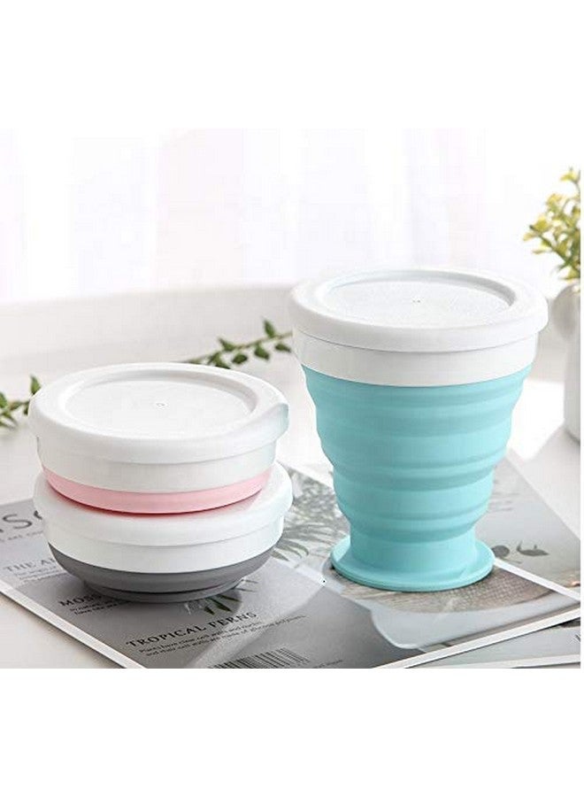 P-PLUS INTERNATIONAL Collapsible Cup, Rocontrip Silicone Travel Mug Leak Proof Coffee Folded Cup Gift Mug 200 mL100% Food Grade BPA Free for Outdoor Camping Hiking(Black) - Image 4