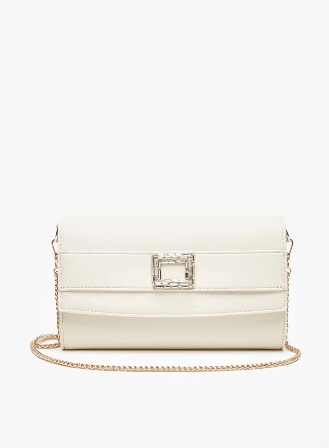 Celeste Women's Embellished Clutch with Chain Strap