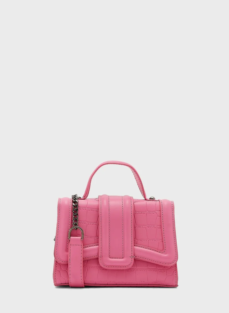 ELLA Croc Mini Satchel Handbag