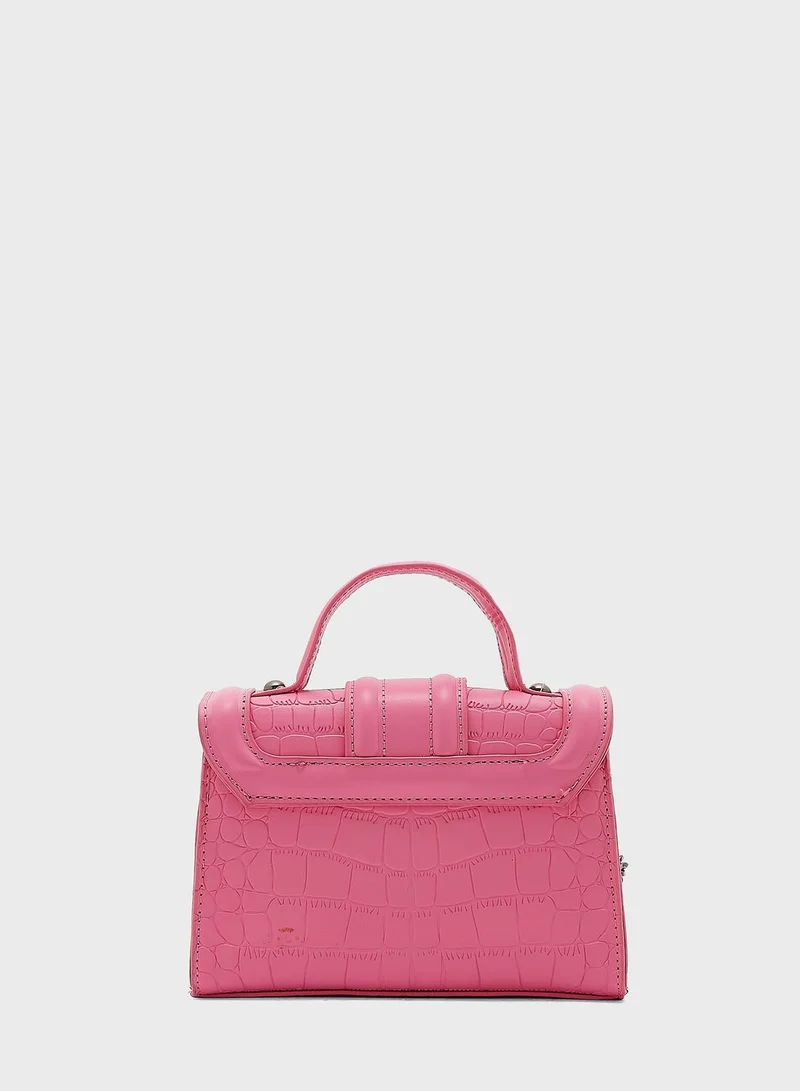 ELLA Croc Mini Satchel Handbag