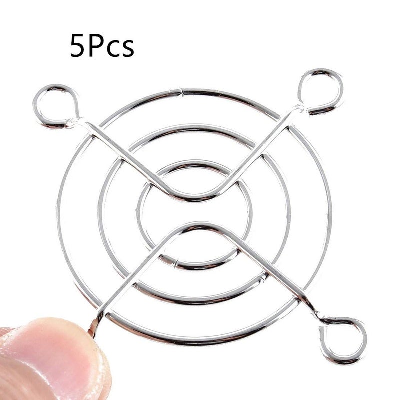 bnafes Fan Grill Axial Cooling Fan Finger Guard Grill Metal Wire 50mm AC DC Computer CPU 5Pcs - Image 3
