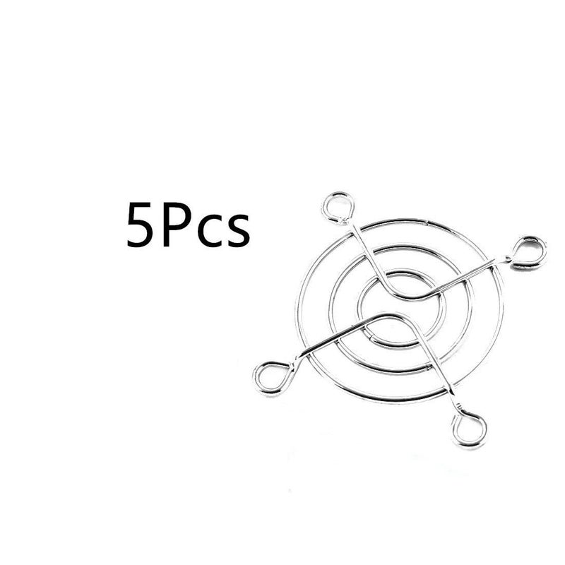 bnafes Fan Grill Axial Cooling Fan Finger Guard Grill Metal Wire 50mm AC DC Computer CPU 5Pcs - Image 2