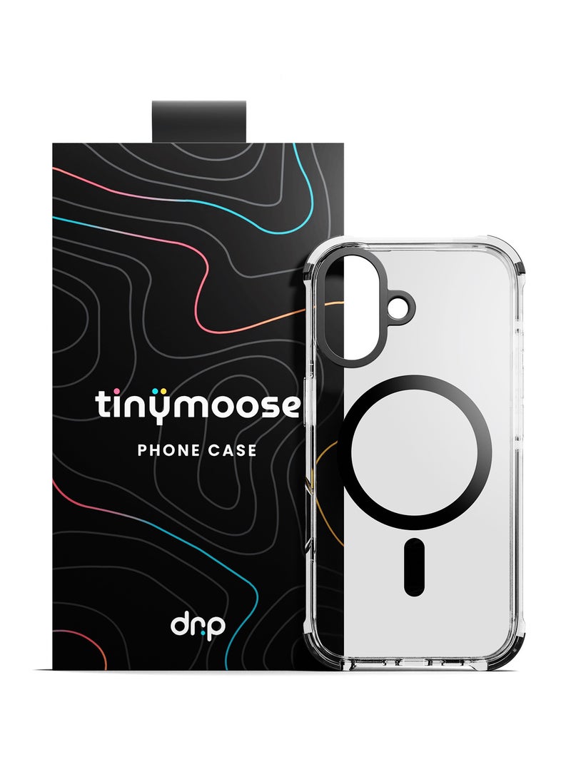 TinyMoose iPhone16 MagSafe Phantom Grip Drip iPhone Case with MagSafe made for iPhone 16, Anti-Drop Shock Absorption, Anti-Scratch - Ghost Black  - Image 2
