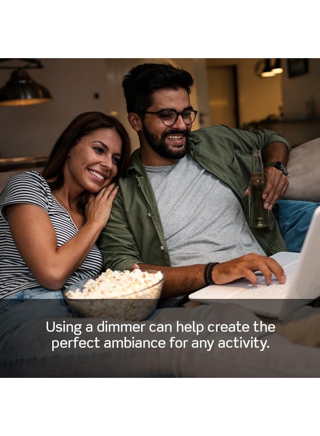 ليفيتون جهاز تعتيم مصباح طاولة من Leviton، مناسب لمصابيح LED وهالوجين ومصابيح ساطعة قابلة للتعتيم، TBL03-10W، لون أبيض - Image 4