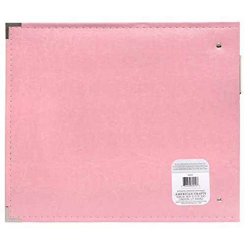 We R Memory Keepers 12x12 Photo Album Pretty Pink Protect Memories & Photos, Acid-free Faux Leather, Snag-free Rings, Includes 5 Page Protectors, Scrapbooking - Image 2
