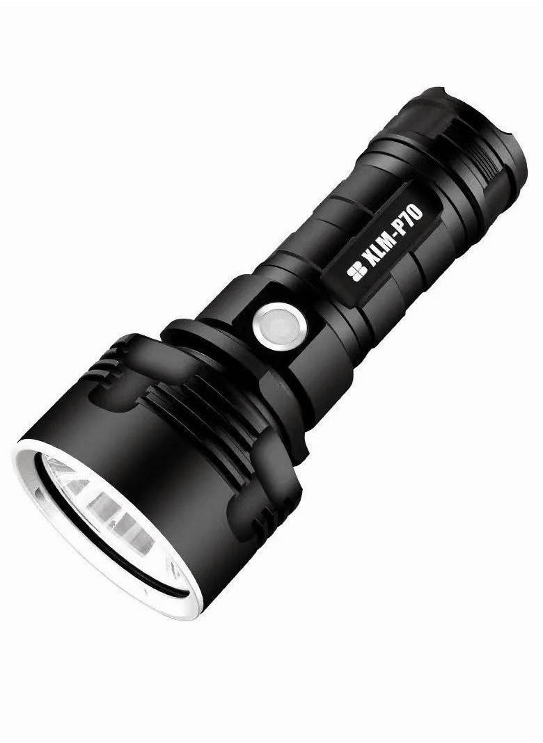 Generic - 30000-100000 lumens Rechargeable led Tactical Flashlight，Super Bright 3 Modes Handheld Flashlights ，Brightest Powerful 50W XLM-P70 LED USB Torch - Image 1