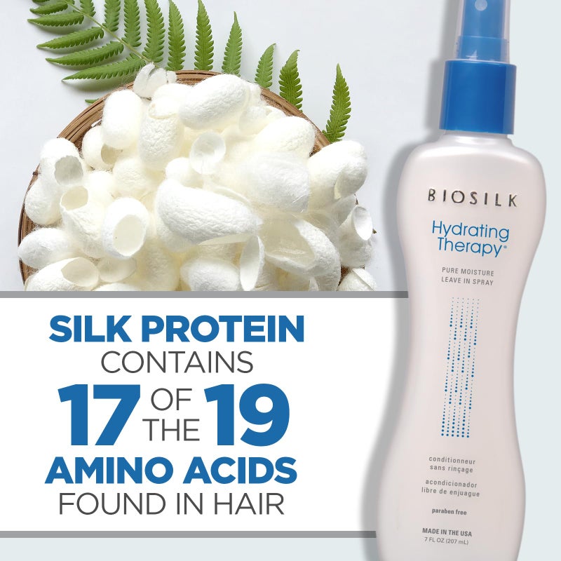 BioSilk Hydrating Therapy Pure Moisture Leave-In Spray, Replenishes Hair Moisture & Protects From Frizz, Sulfate, Paraben, & Cruelty-Free, 7 Oz - Image 5