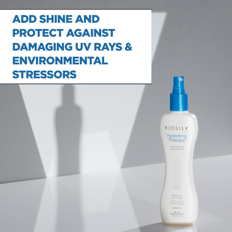 BioSilk Hydrating Therapy Pure Moisture Leave-In Spray, Replenishes Hair Moisture & Protects From Frizz, Sulfate, Paraben, & Cruelty-Free, 7 Oz - Image 2