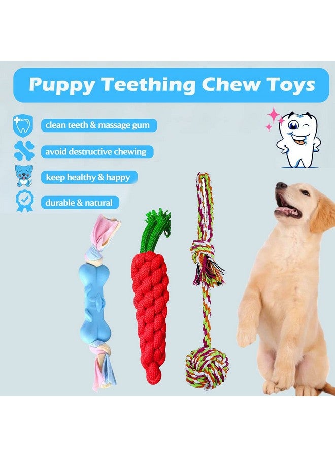 Emily Pets 3 In 1 Puppy Toys Teething Fetching Durable Toy, Chew Dog Toys Rope For Small & Medium Dogs (Color May Vary, Pack Of 3) - Image 3