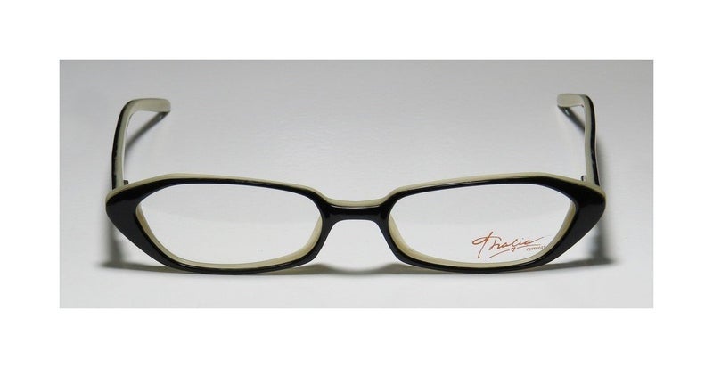 THALIA SODI Thalia Dahila Womens/Ladies Vision Care Budget Designer Full-rim Eyeglasses/Eyewear (49-16-135, Black / Bone) - Image 3