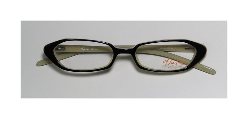 THALIA SODI Thalia Dahila Womens/Ladies Vision Care Budget Designer Full-rim Eyeglasses/Eyewear (49-16-135, Black / Bone) - Image 2