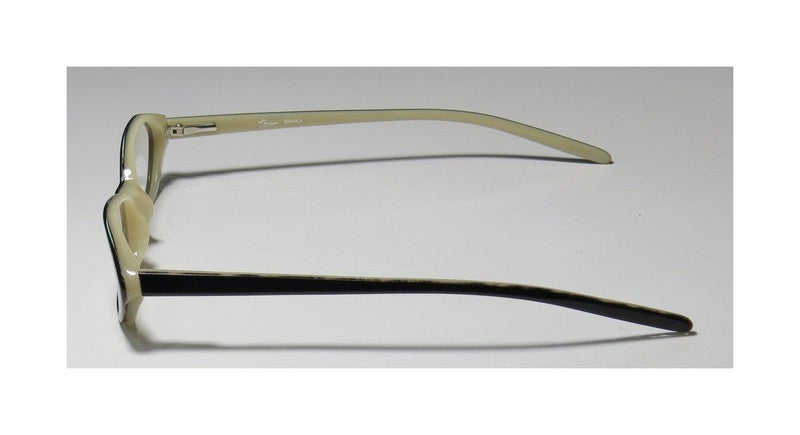 THALIA SODI Thalia Dahila Womens/Ladies Vision Care Budget Designer Full-rim Eyeglasses/Eyewear (49-16-135, Black / Bone) - Image 4