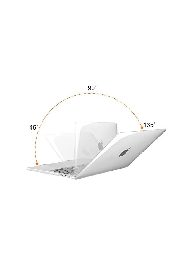 Compatible with MacBook Pro 13 inch Case M2 2024 2023, 2022, 2021-2016 A2338 M1 A2251 A2289 A2159 A1989 A1708 A1706 with/Without Touch Bar, Plastic Hard Shell&Screen Protector, Crystal Clear