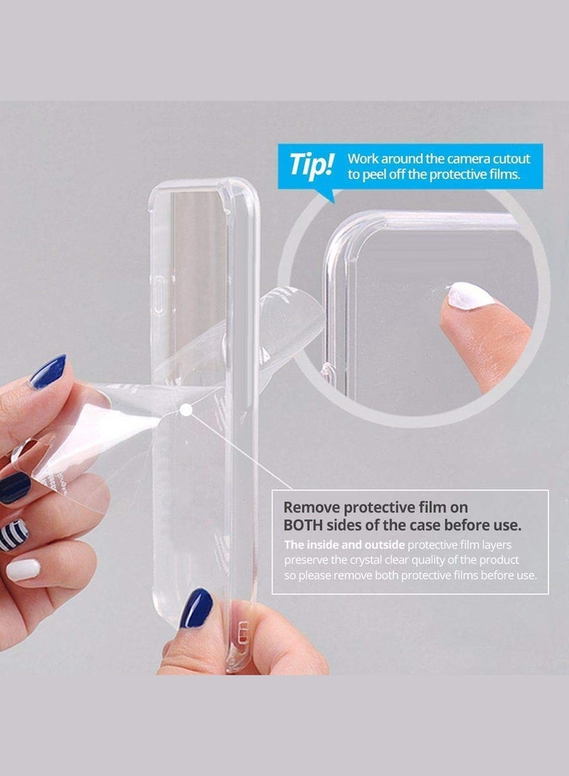 Wtech Infinix Hot 50 Pro+ 4G 2024 Hybrid TPU Silicone with Raised Camera Slim Armour Case Cover (MCAPSA) - Clear/Black - Image 5