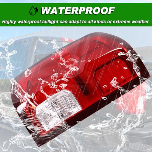 Lochnchn Rear Tail Lights Compatible with Chevy Silverado 1500 2016 2017 2018 Outer LED Taillight Assembly Brake Lamp Left Driver Side Replace 84288718 GM2800294 - Image 5