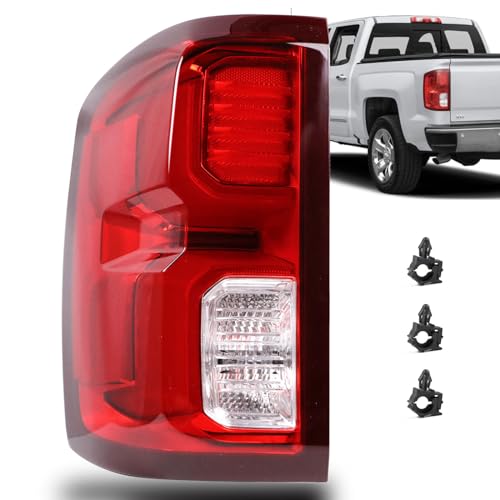 Lochnchn Rear Tail Lights Compatible with Chevy Silverado 1500 2016 2017 2018 Outer LED Taillight Assembly Brake Lamp Left Driver Side Replace 84288718 GM2800294 - Image 1