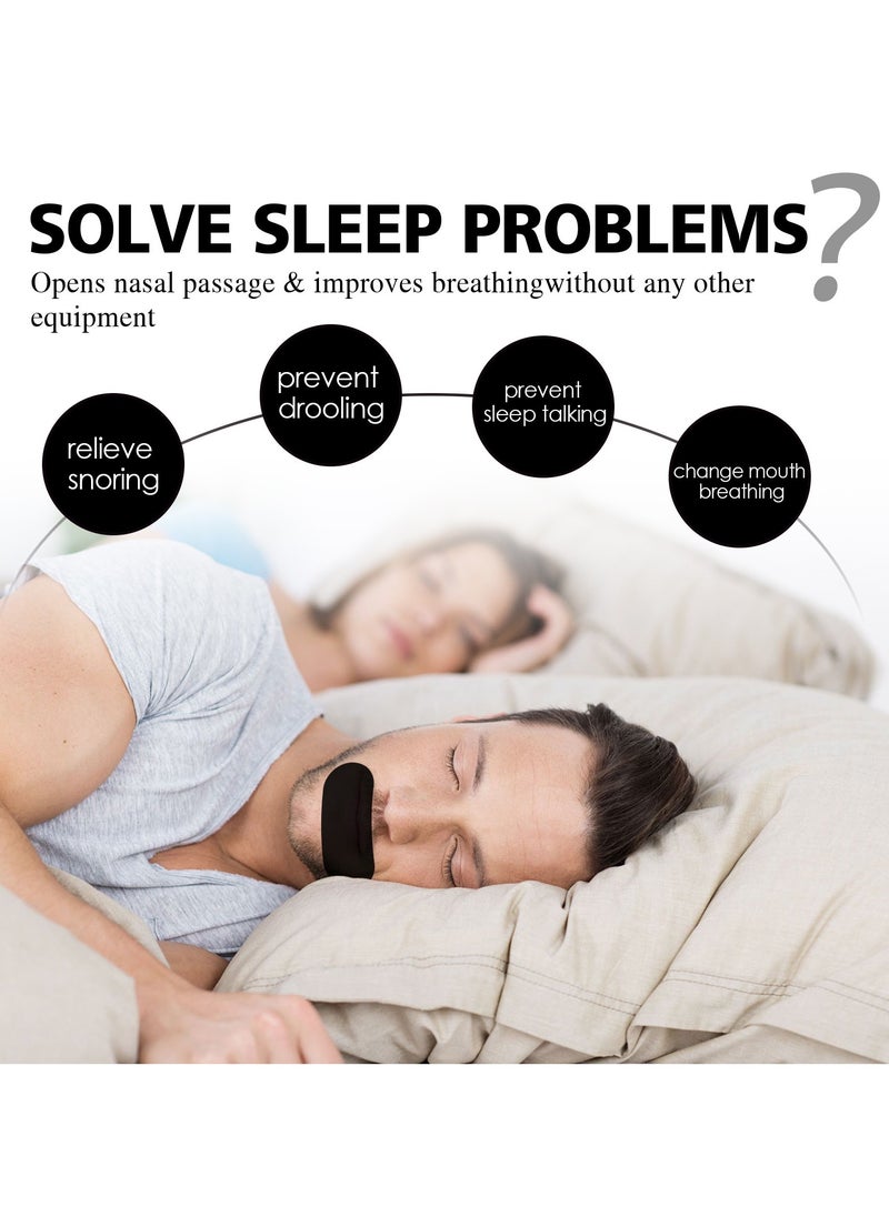 EELHOE 30 PCS Sleep Anti-Snoring Strip, Easier to Breathe Right Best Way to Stop Snoring Nasal Strips for Better Breath, Improve the Quality of Sleep  - Image 5