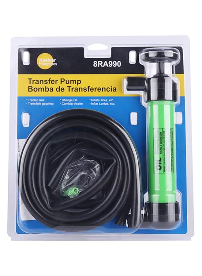 Generic 8Ra990 Green Multi-Use Siphon Fuel Transfer Pump Kit (For Gas Oil And Liquids)  - Image 3