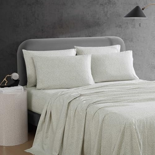 Kenneth Cole Queen Sheet Set Super Soft WrinkleResistant Bedding with Bonus Pillowcases Floral Home Decor OekoTex Certified Chill Flowers Beige Queen - Image 3