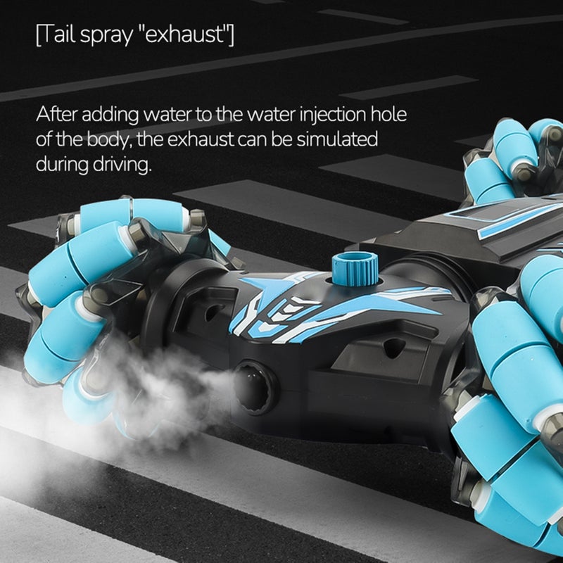RC Stunt Car 4WD 2.4GHz Watch Gesture Sensor Control Deformable Car All-Terrain Auto-demo for Kids with Spray Light Music - Image 3