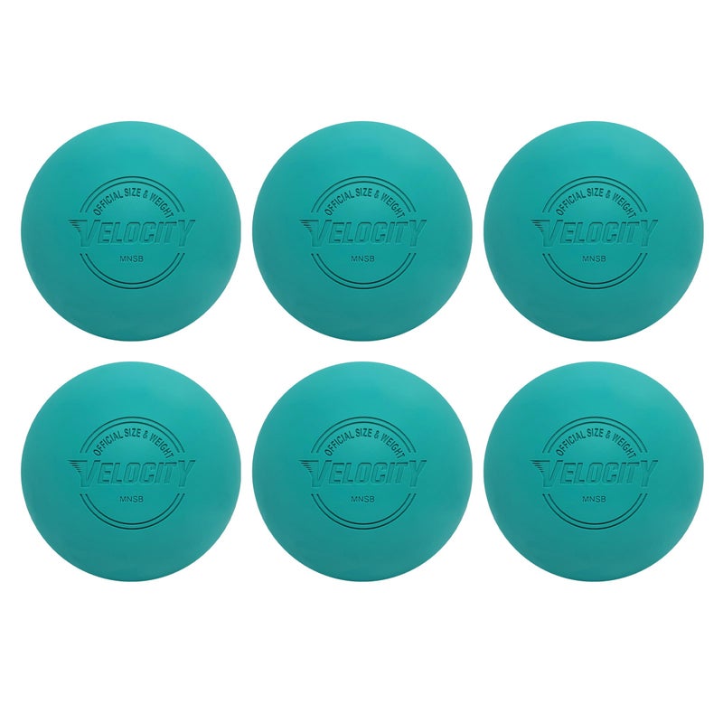 Velocity Practice Lacrosse Balls - 1, 2, 3, 6, 12, 18, 24, 36, 60 and 120 Packs - Official Size and Weight - Teal - Image 1