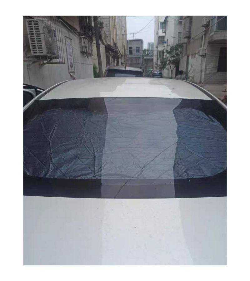 Silvery Foldable Rear Window Sunshade Anti UV Car Heat Insulation - Image 4