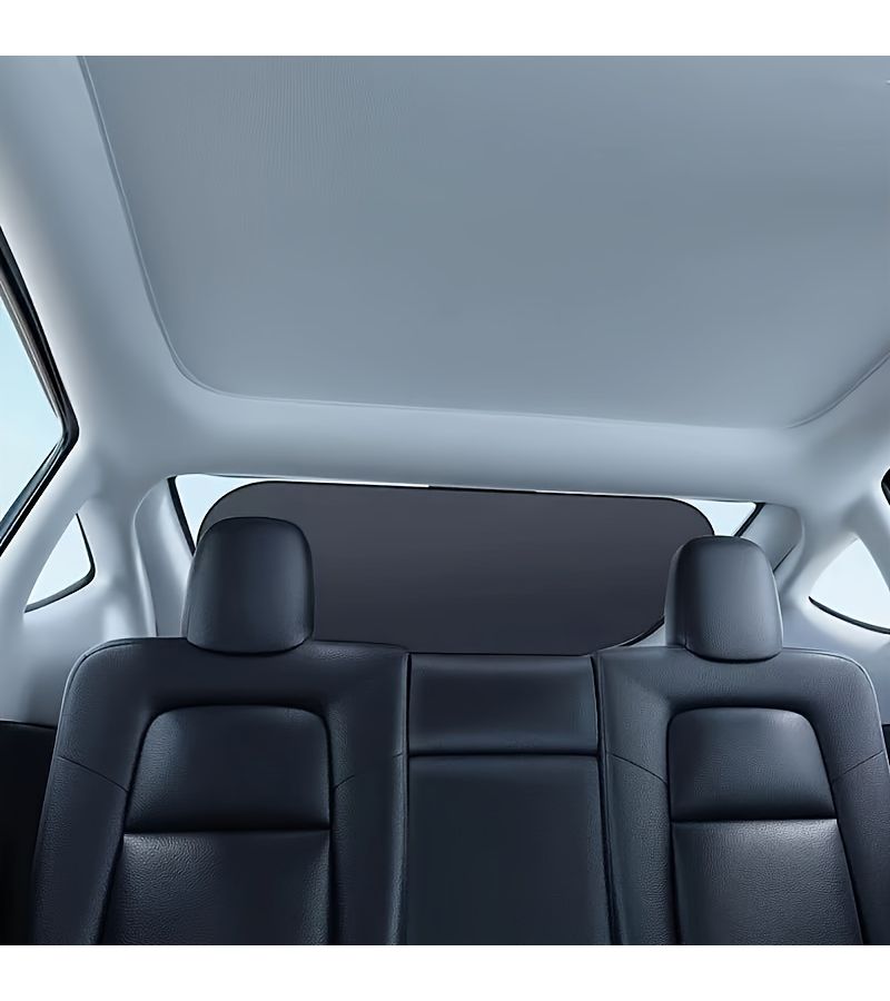 Silvery Foldable Rear Window Sunshade Anti UV Car Heat Insulation - Image 3