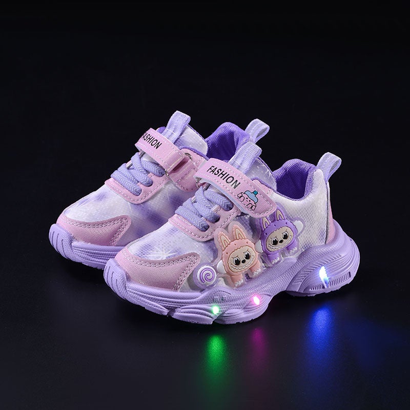 Mesh Sneakers Lightweight Flexible Sole Walking Shoes For Kids Indoor And Outdoor Activities - Image 1