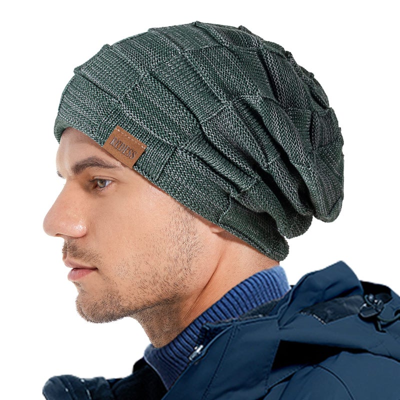 REDESS Beanie Hat for Men and Women Winter Warm Hats Knit Slouchy Thick Skull Cap - Image 4