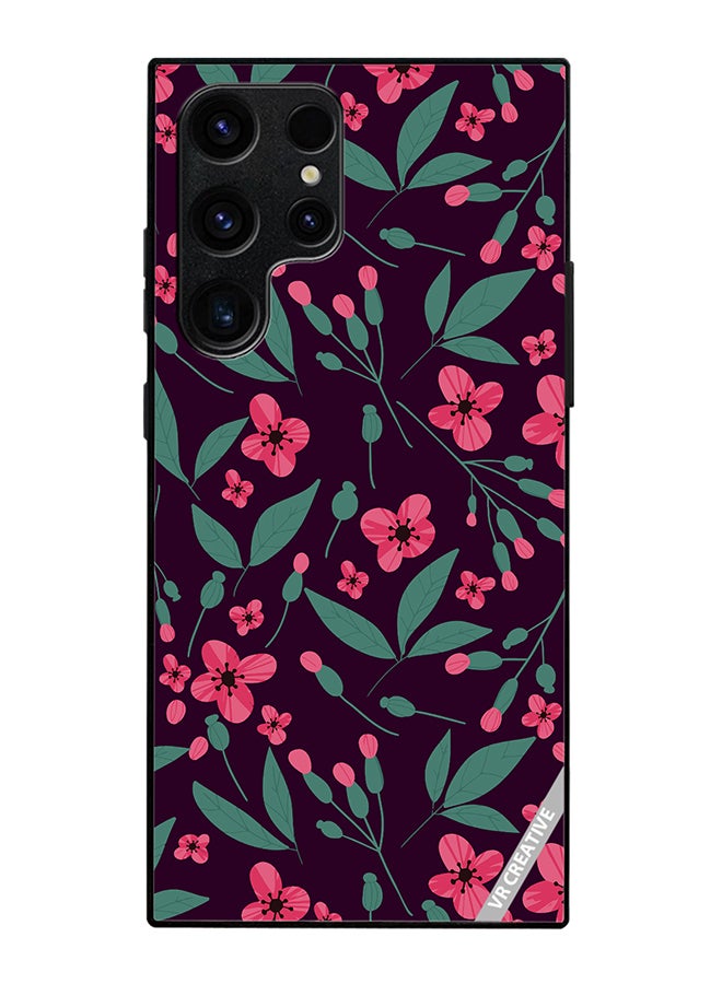 VR CREATIVE Protective Case Cover For Samsung Galaxy S25 Ultra Flower Design Multicolour