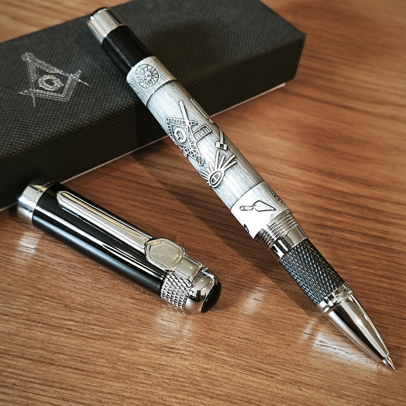 Masonic High-Quality Roller Ballpoint Pen with Gift Box