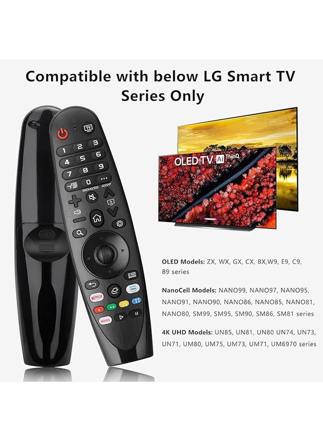 LG Smart TV Replacement Remote Control with Magic Wheel Function, AN-MR20GA Compatible with AN-MR19BA, AN-MR18BA, No Voice Function - Image 2
