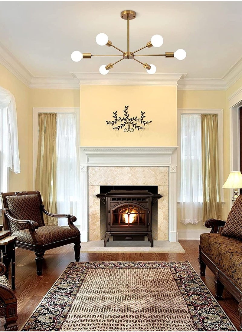 Cluc Steco chandelier - 6 branches - Gold  - Image 3